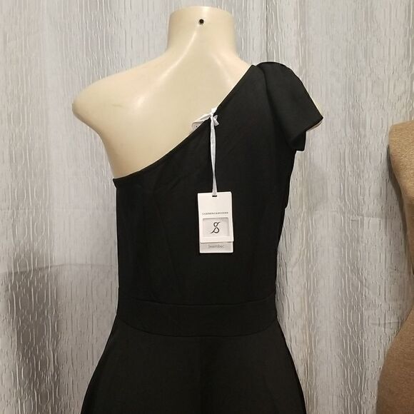 Jasambac Bow one shoulder A-line dress with pockets size Med - Picture 11 of 12